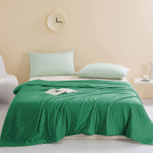 Quilts for Queen Bed,Lightweight Quilt,Skin Friendly Cooling Blankets for Summer,Breathable Washable Cotton Quilt for Hot Sleepers,200x150cm,Green