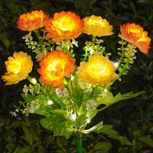 Solar Flower Light Outdoor Waterproof Garden Stake 1pc