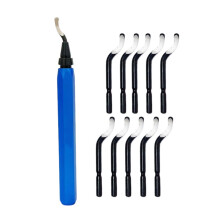 Ergonomic Blue Deburring Tool Set Feature 10 BS1010 Cutter or 15 Cutter For Smooth Brims Finishing In Various Materials