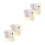 4Stk Goldenes Reisehut-Display Mit , Faltbare Papierbox 6