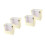 4Stk Goldenes Reisehut-Display Mit , Faltbare Papierbox 9