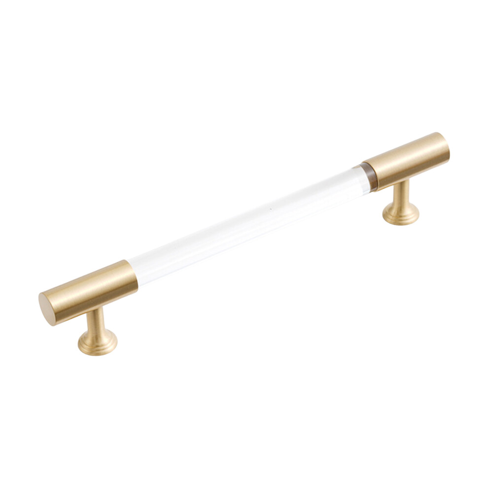 (160Mm Hole Pitch) Nordic Brass Cabinet Handles - Acrylic Pulls (50 Chars) 6253032965494