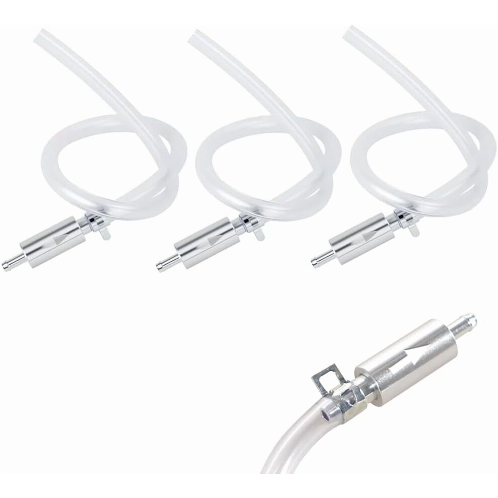 Upgraded Brake Bleeder Hose With Check Valve, 2 Screw Caps & Spring Clamps Â Compatible With Car/Motorcycle Clutch 9085618910874