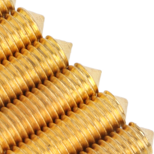 6x Höhenverstellschrauben Gold Steg 1
