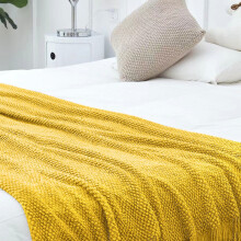 50x70 Bed Blankets Clearance,Throw Blanket for Couch,Fuzzy Soft Cozy Knitted Blanket,Throw Blankets Under $25 for Adults yellow