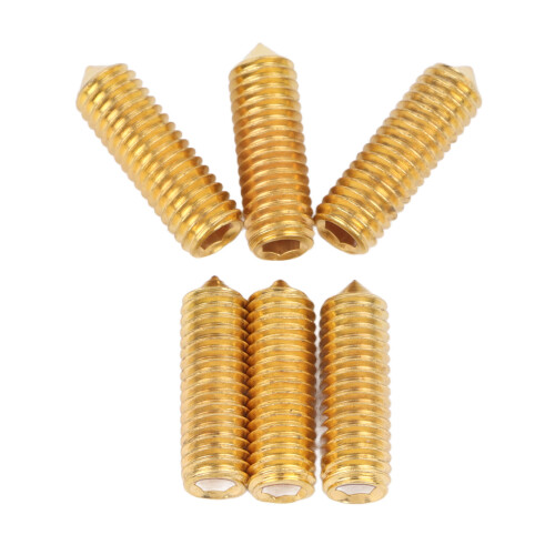 6x Höhenverstellschrauben Gold Steg