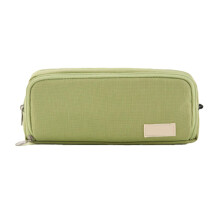 Triple-Compartment Cloth Marker Case, Waterproof Pouch for 40 Markers, 3 Zippers, Large Capacity Organizer