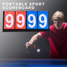 (Four-digit scoreboards (2 reds and 2 blues)) 3/4 Digit Portable Basketball Scoreboard