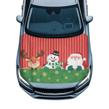 Christmas Car Hood Cover – Elastic Polyester Protector Compatible with Most Sedans, Trucks; Sun/Rain/Snow/Ice Protection