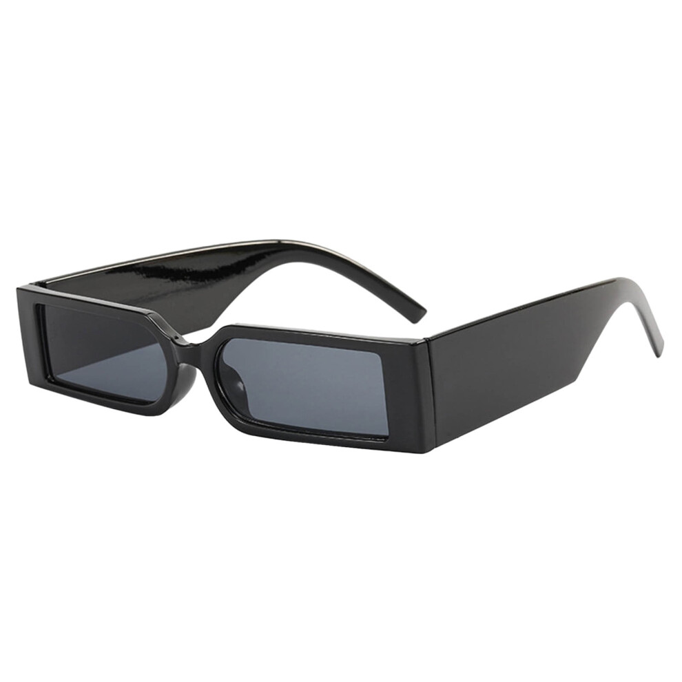 Retro Rectangle Sunglasses for Women & Men â 90s Vintage Square Polarized Tinted Lenses, Thick Frame Unisex Driving Shades