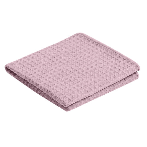 Microfiber Waffle Dish Cloths Pink 30x30cm 5-Pack