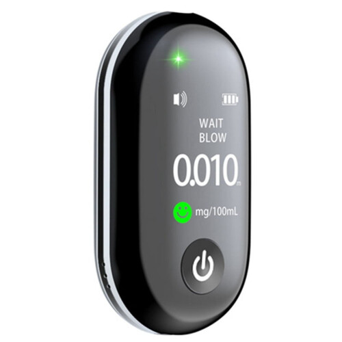 Compact Highly Accurate Sensitive Alcohol Detector Rechargeable Long-Lasting Breathalyzer G1 Multi-Language Tester