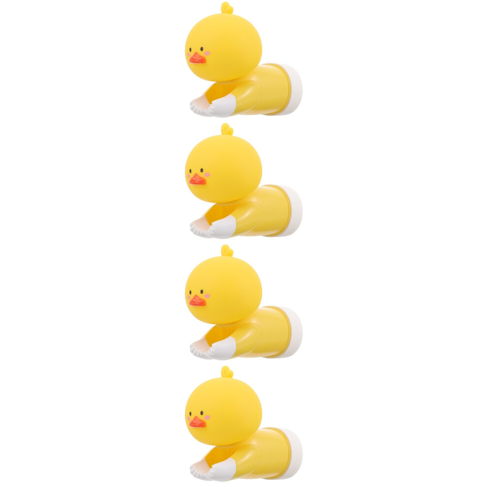 4Pcs Vinyl Faucet Extender Cute Cartoon Animal Hand Wash Aid Yellow Artibetter