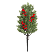 Sapin de Noël artificiel en cèdre de 55 cm (21,6 pouces) pour extérieur avec