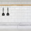 White Iron Kitchen Hanging Rack Under Cabinet Mug Holder with Rust Resistance 1
