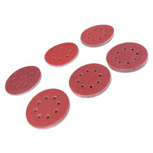 60PCS 5in Aluminum Oxide Sanding Discs 8-Hole Hook & Loop Polishing