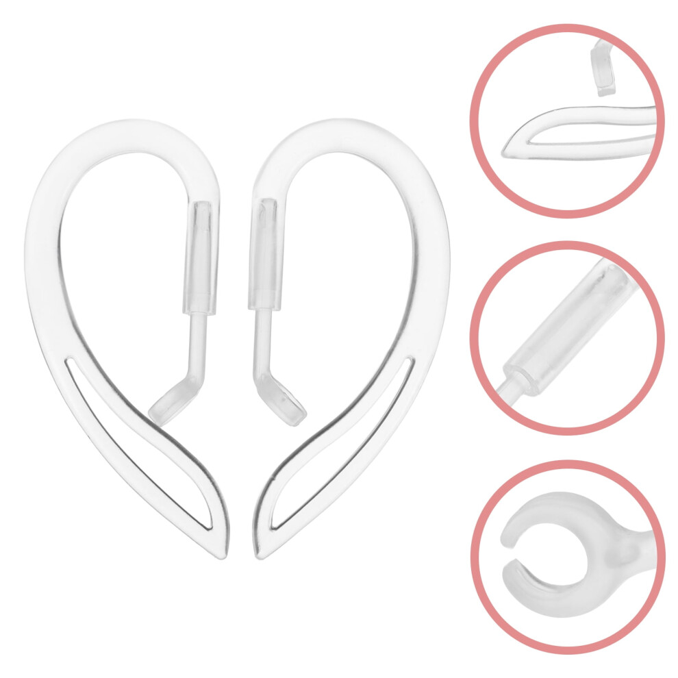 Transparent Silicone Earphone Hooks With Rotatable Design For Secure Fit And Antilost During Sports 2Pcs 9085618475229