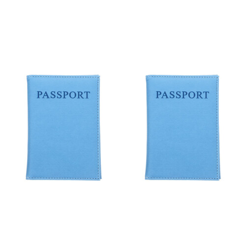 2Stk PU Leder Schutzbeutel Für Pässe Id Karten Organizer