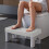 Toilet Stool for Squatting Non-Slip Bathroom Step White 1