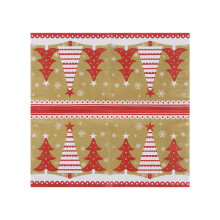 Dinning Napkin Wood Pulp Party Disposable Napkin Daily Wedding Birthday Use Christmas pattern Everyday Paper Napkin 20 Pcs