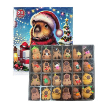 Calendrier de l'Avent de Noël DAMAI Capybara 24 pièces