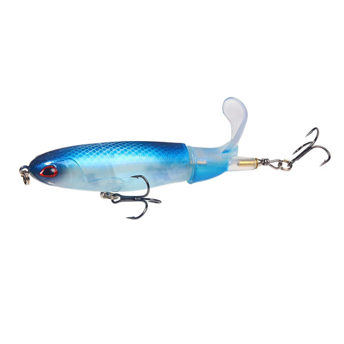 Δολώματα DAMAI Floating Wave, συσκευασία 8, 3D Minnow σε σχήμα περιστρεφόμενης ουράς