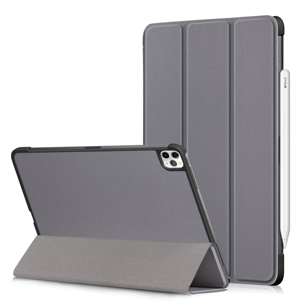 Compatible With Ipad Pro 11 (2020) Case Â Slim Trifold Smart Cover With Auto Sleep/Wake, Apple Pencil Charging Support Â Gray 9558830190305