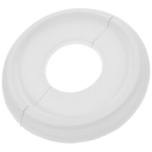 White Round Ceiling Medallion Light Fixture Decor 1 Piece