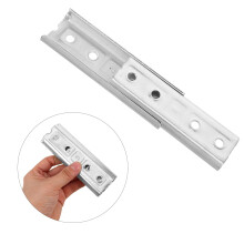 2Pcs Silver Furniture Connectors for Bed Hidden Wall Mount Brackets Pin System and Easy Assembly