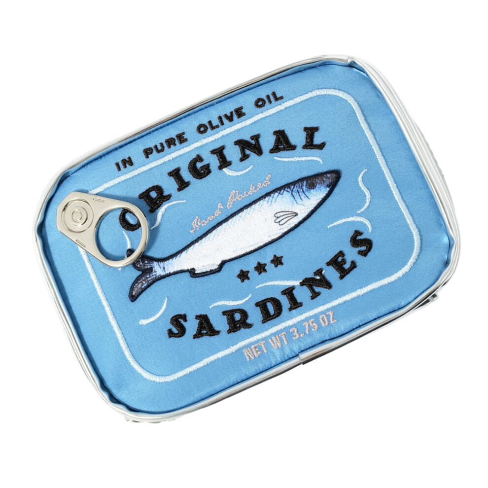 Makeup Bag Toiletry Bag with Zipper Portable Clutch Canned Sardines Shape Makeup Bag for Personal Care Beauty