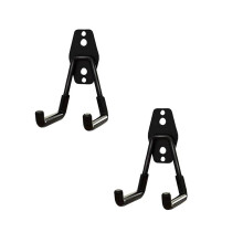 Heavy Duty Garage Hooks w/ Anti-Slip Coating – 2PC, Under $6, Compatible with Garage Walls