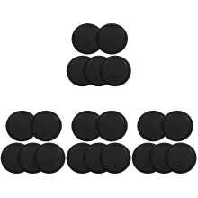 20Stk Schwarze Tischhockey Pucks Aus Stabilem Kunststoff Für Spielspaß