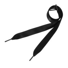 Black Ribbon Shoelaces for Shoes Use Flat Shoelace with Durable Craftsmanship 0.7M