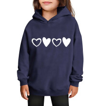 Fleece-Lined Sherpa Hoodie for Kids – Cute Oversized Valentine's Day Outfit, Winter/Fall Casual Wear, Compatible with 5Y