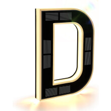 Solar-Powered Waterproof LED House Number Light, Compatible with Outdoor Use, Modern Large Personalized Address Sign