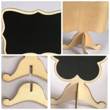 75Stk Mini Aus Holz, Schwarze Für Garten & Party