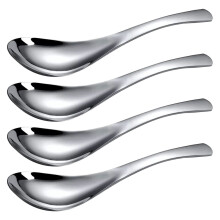 4pcs Heavy Duty Spoons Kitchen Soup Spoons Coffee Spoon Table Spoons Flatware Silverwares for Soup Sauces Stews Cereals Dips Accessories