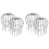 Gutter Guard,4Pcs Round  Gutter Filter Downspout Guard Even Hollow Replacement Gutter Cover for Leaves-A 1