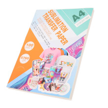 100 Blätter Weiß Vorderseite Rosa Rückseite A4 Wärmetransferpapier für Dye-Sublimation