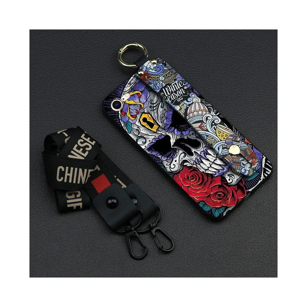Shockproof Graffiti Phone Case With Wristband & Kickstand For Iphone 7/8/Se 2020/Se2 – Waterproof, Dirt-Resistant, Soft Protective Case 9027700147423
