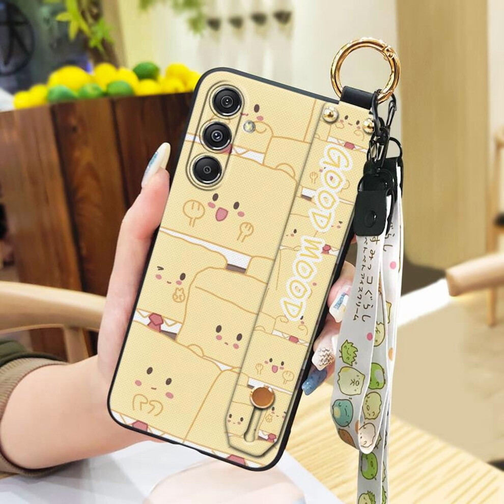 Phone Case For Compatible With Samsung Galaxy A35 5G Global Â Cartoon Silicone Soft, Shockproof, Dirt-Resistant, With Wristband & Lanyard Ring 9422877996636