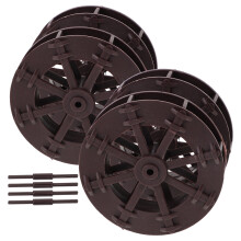 4pcs Plastic Spinning Water Wheels for Tabletop Fountains, Zen Gardens, Aquariums, Kids' Science Projects & DIY Landscaping – Compatible with