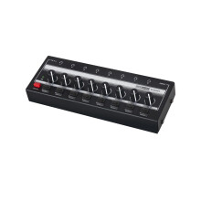 8-Kanal-Kopfhörerverstärker, Mehrkanal-Kopfhörer-Splitter, 3,5-mm-TS-Anschluss, präzise verstärkter Mini-Kopfhörer-Splitter-Verstärker für