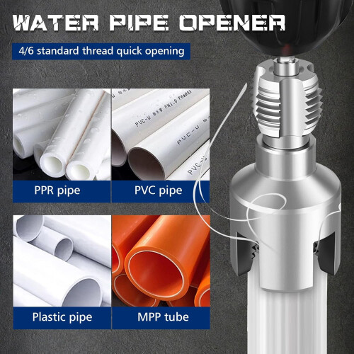 Integrated Internal & External Pipe Threading Tool, pipe threading Tool, pvc Pipe Thread Cutting Tool for Electric Drill, Pipe Sizes Rethreading Tool 1