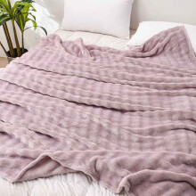 Coral Velvet Blanket 40x60 Inch Purple