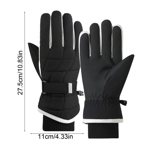 Winter-Skihandschuhe, wasserdicht, fleecegefüttert, winddicht, thermisch 2