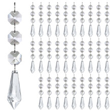 Indestructible Acrylic Christmas Ice Sticks Snowflake Teardrop Ball Decorations Clear Portable Tree Party Ornament