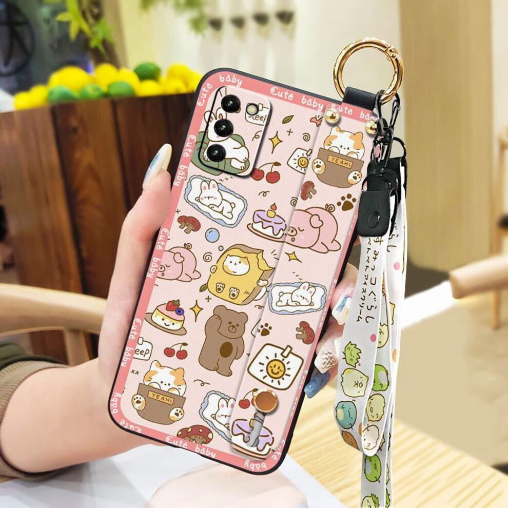 Samsung Galaxy A03s Phone Case Anti-Dust Silicone Wristband 9023022265685