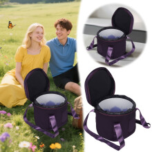 Padded Singing Bowl Travel Bag with Detachable Liners – Protective Case for Sound Healing, Meditation, Yoga & Outdoor Ceremonies