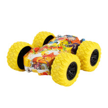 Doppelseitiges Rückziehauto für Kinder – Vibrationsspielzeug mit Trägheitsantrieb, großen Reifen und Allradantrieb, geeignet zum Spielen und
